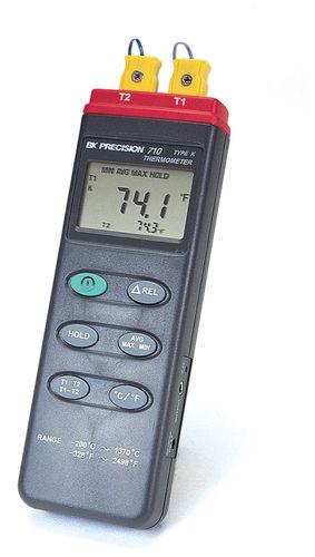 digital thermometer / thermocouple / portable / dual-channel