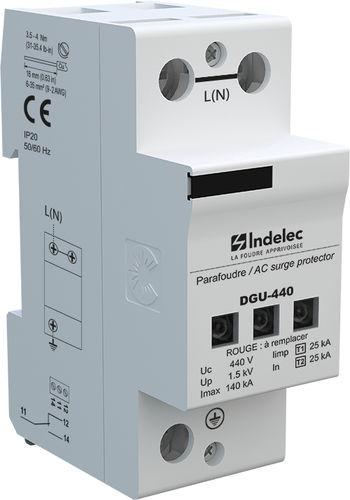 type 1 surge arrester / DIN rail / high-energy