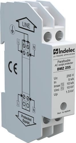 type 3 surge arrester / type 2 / DIN rail / single-phase