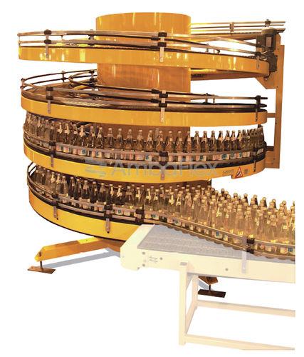 chain conveyor / for cans / spiral / transport