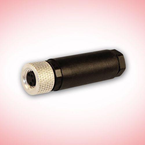 field-attachable connector / electric / circular / female