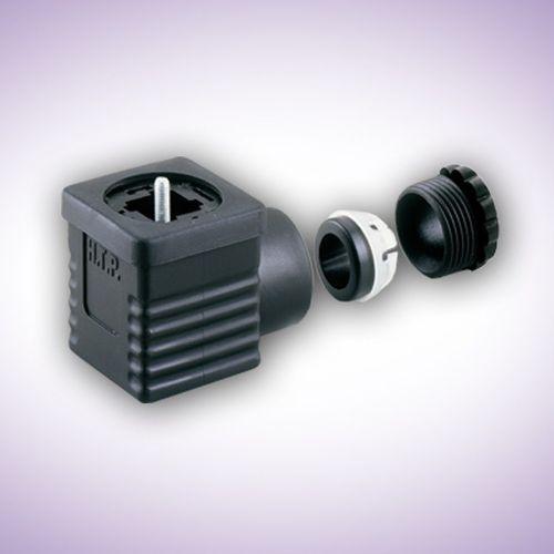 solenoid valve connector / electric / square / male