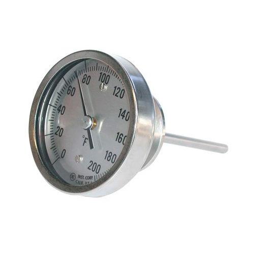 dial thermometer / bimetallic / screw-in / hygienic