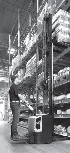 electric stacker truck / with rider platform / walk-behind