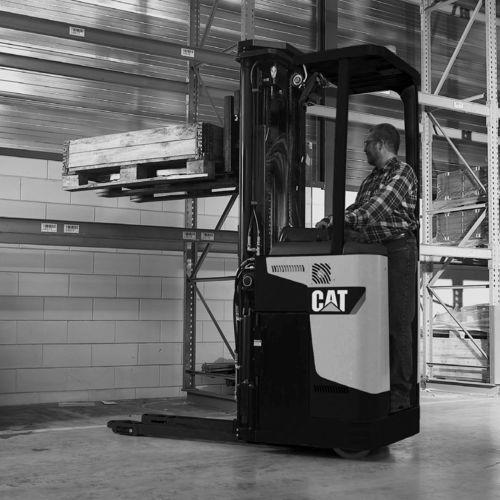 electric stacker truck / stand-on / transport