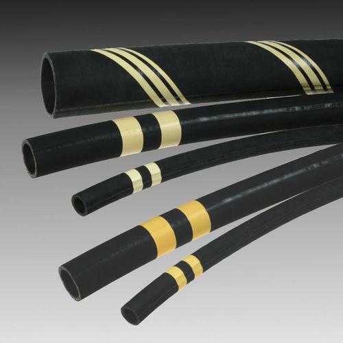 oil hose / rubber / with tin-plated coupling