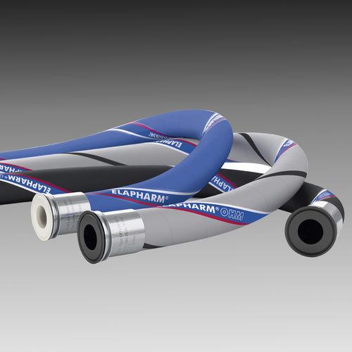 elastomer hose / for pharmaceutical applications / PTFE inner liner