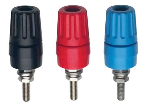 electric connector / circular / jack / built-in