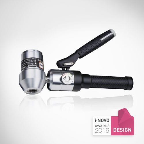 hand-operated punch / hydraulic / for metal sheets / 90°