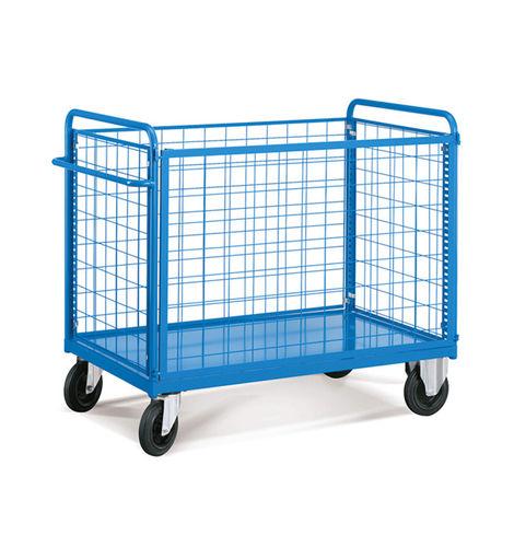 transport cart / wire mesh platform / multipurpose / with swivel casters