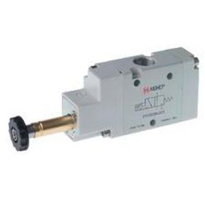 spool pneumatic directional control valve / solenoid-operated / 5/3-way / 5/2-way