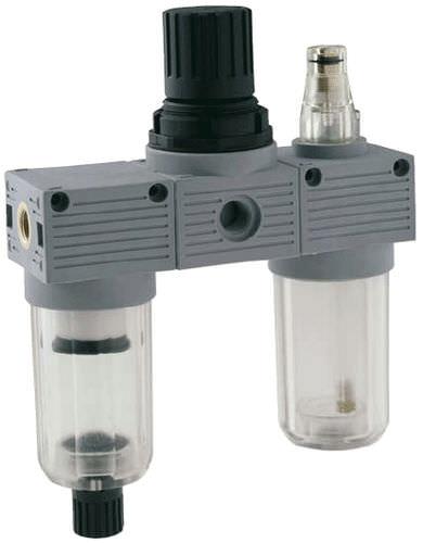 compressed air filter-regulator-lubricator / vertical