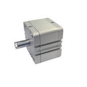 magnetic piston cylinder / single-acting / compact / ISO