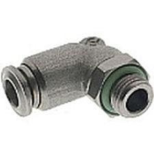 push-in fitting / male / cylindrical / elbow