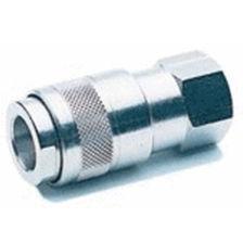 female quick coupling / straight / nickel-plated brass / for hoses