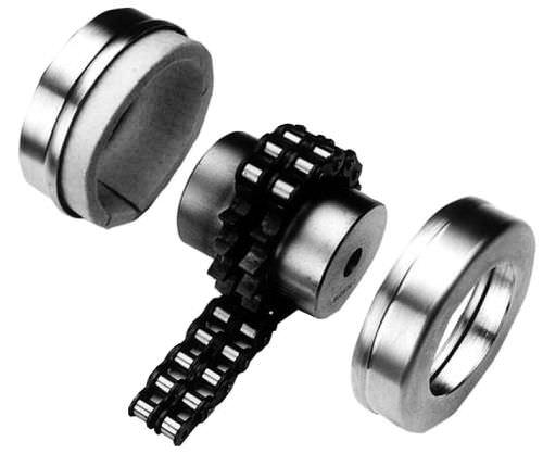 roller chain coupling / flexible