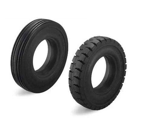 industrial tire / resilient solid / 4