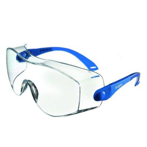 individually adjustable safety glasses / with side shields / anti-scratch coating / polycarbonate