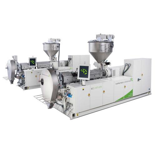 pelletizing extrusion line / for PET / for PVC / for PP