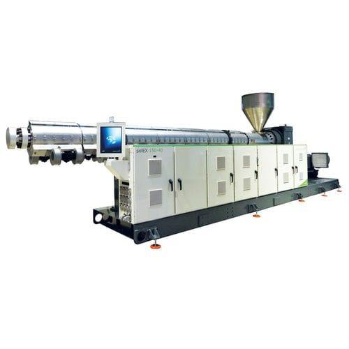 pipe extrusion extruder / for PP / for HDPE / single-screw