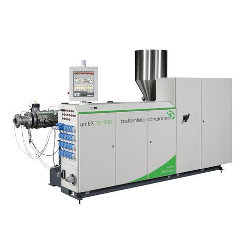 pipe extrusion extruder / for PP / for PE / single-screw