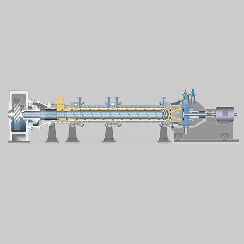 LDPE extruder / single-screw