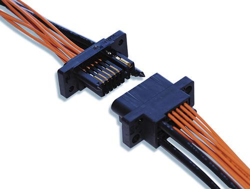 backplane connector / rectangular / crimp