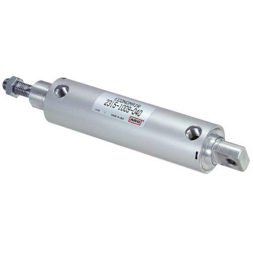 pneumatic cylinder / with threaded rods / double-acting / stainless steel