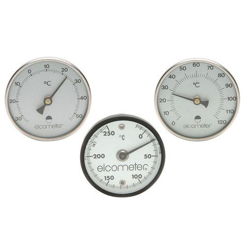 bimetallic thermometer / dial / analog / stationary