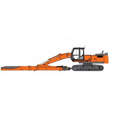 fixed telescopic arm for excavator