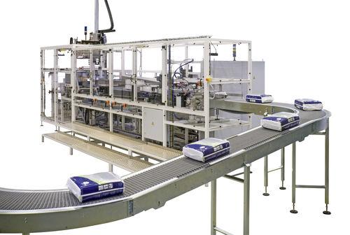 top-loading case packer / automatic / bag / high-speed