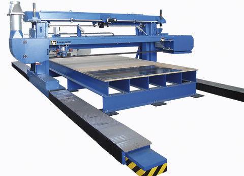 numerical control grinding machine / with fixed table / bridge / for sheet metal