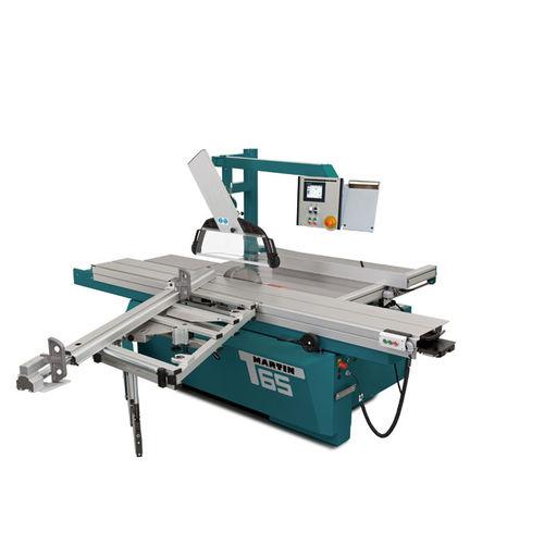 sliding table saw / wood / automatic