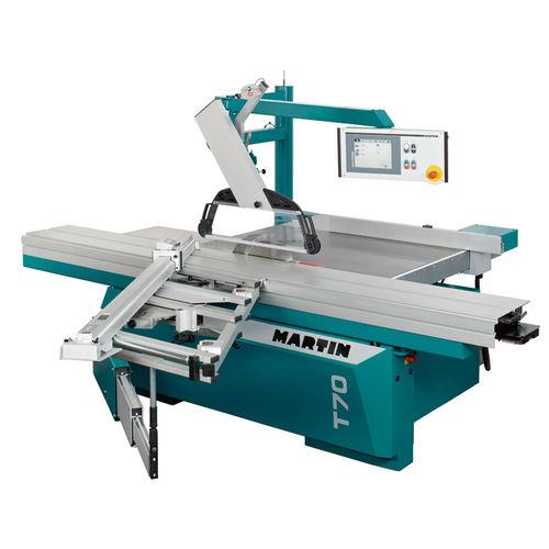 sliding table saw / wood / automatic