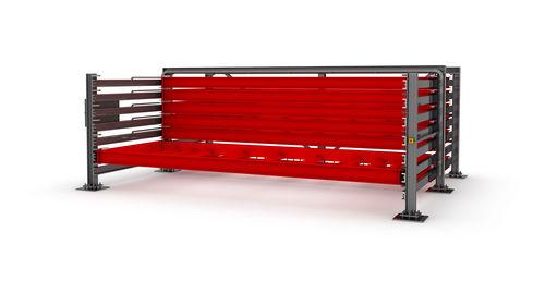 semi-automatic storage system for small space and wide range of product
