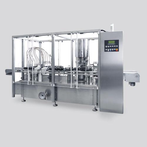 rotary filler and capper / monobloc / volumetric / continuous-motion