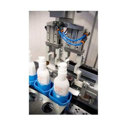 linear capping machine / automatic / for plastic bottles / for glass bottles