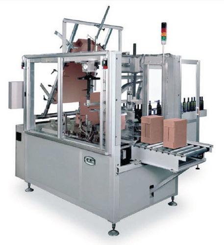 wrap-around case packer / automatic / intermittent-motion / bottle