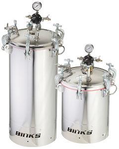 paint tank / pressure / stainless steel / vertical