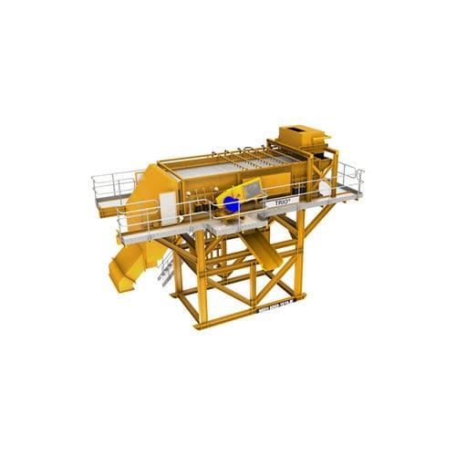 linear vibrating screener / construction / for mining