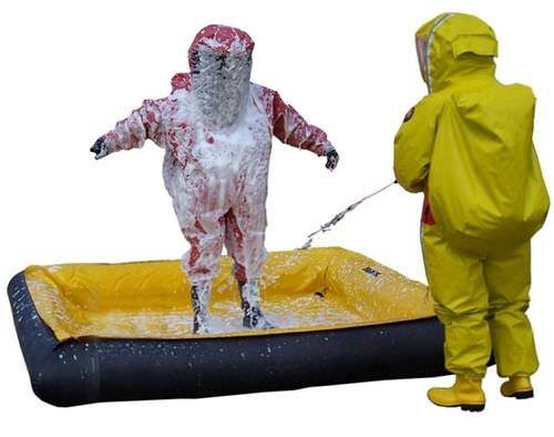 decontamination shower / portable / indoor / inflatable