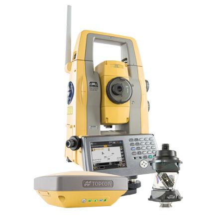 total station with prism / robotic / wireless / with integrated GNSS