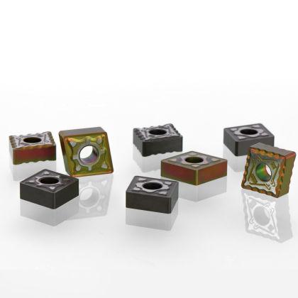 CVD cutting insert / for steel / square