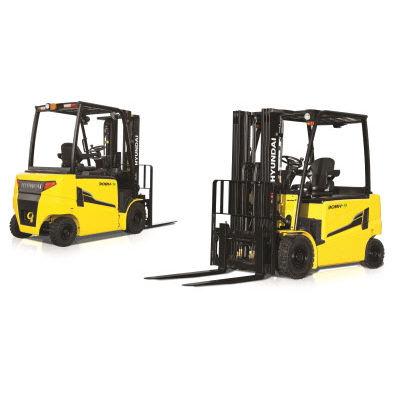 electric forklift / ride-on / counterbalanced / 4-wheel