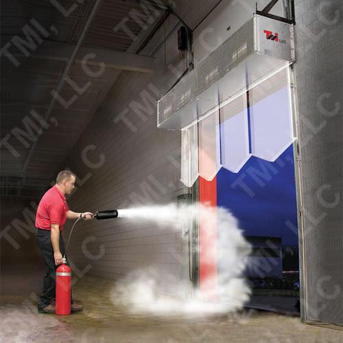 ambient air curtain / horizontal / industrial door