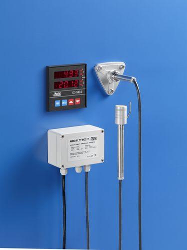 relative humidity transmitter / wall-mount / absolute / with temperature measurement