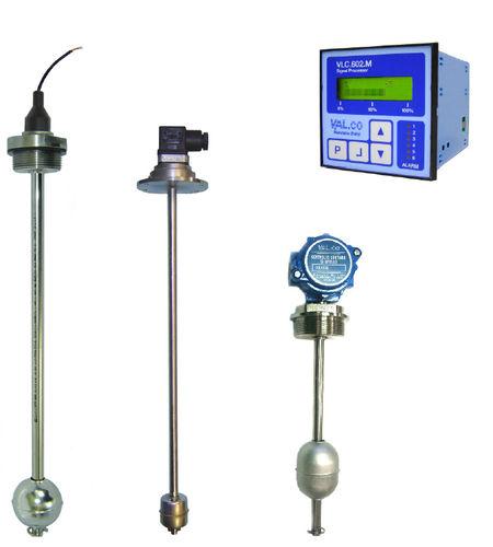 magnetic float level sensor / potentiometer / for liquids / analog