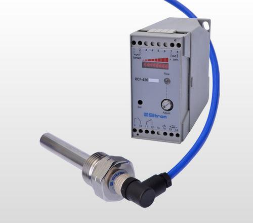 thermal flow sensor / for liquids / insertion