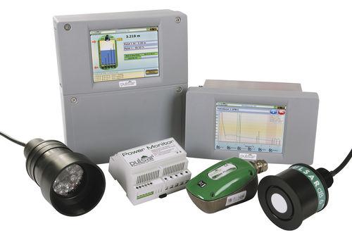 remote pump controller / level and flow measurement / non-contact / ultrasonic