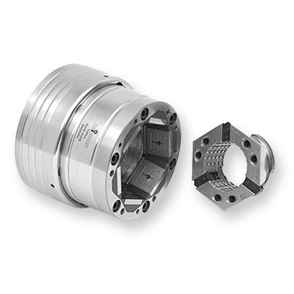 milling chuck / dead length collet / 3-jaw / workpiece